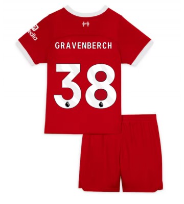 Maillot de foot Liverpool Ryan Gravenberch #38 Domicile enfant 2023-24 Manches Courte (+ pantalon court)